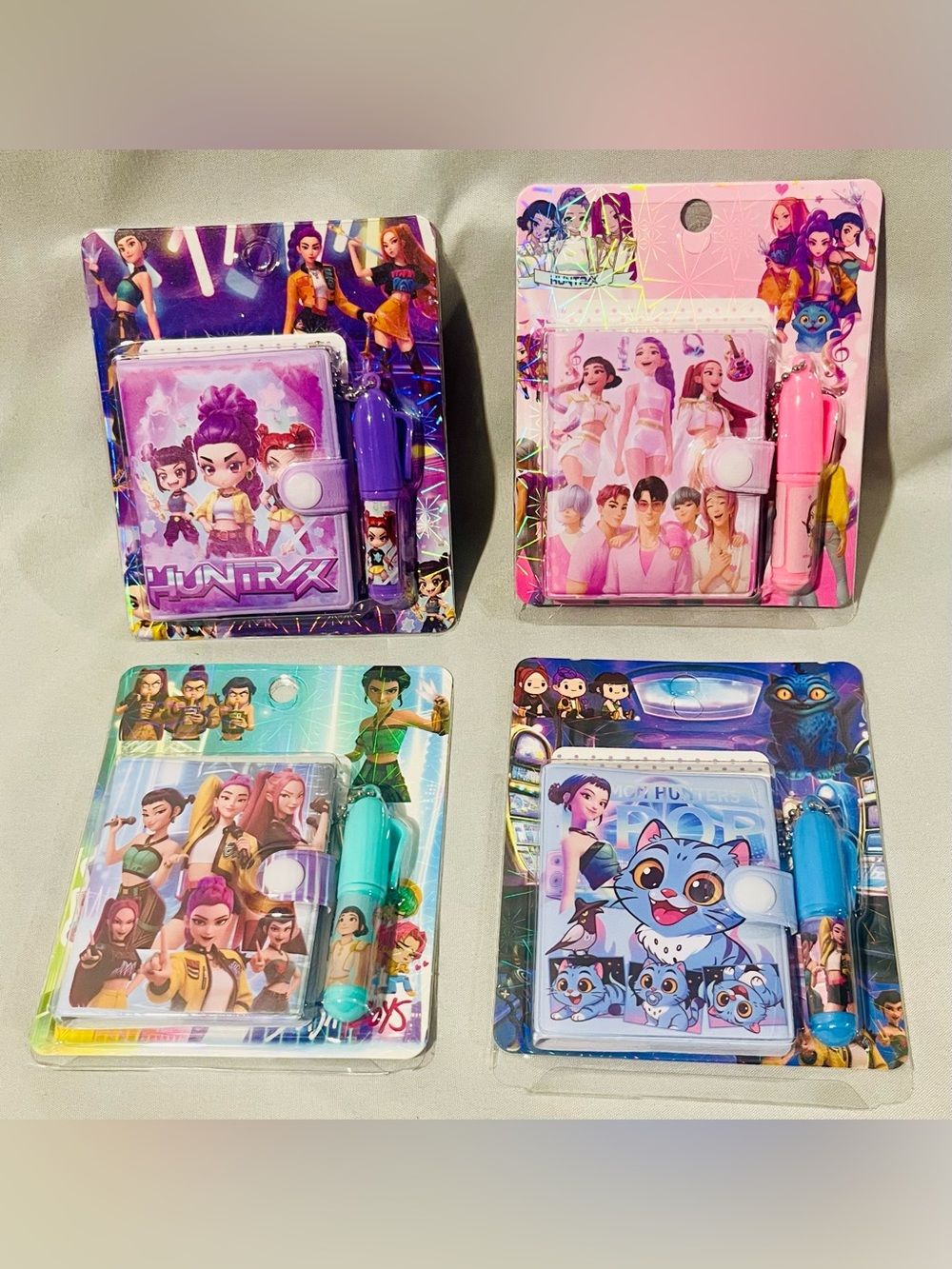 K-Pop Mini Notebook & Pen Set - 4 Pack